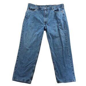 Levis Mens 550 Jeans 42x30 Relaxed Fit Straight Leg Blue Denim Classic Casual